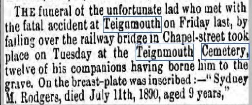 18900719 East South Devon Advertiser. 19 July 1890 1