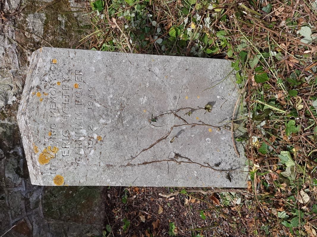 Eric Holtby Garnham Roper 1902 1946 cleared by members of VTOC