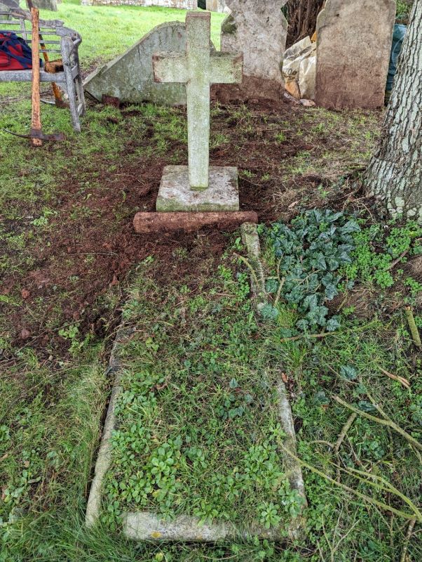 James Mc Arthur Moir infant grave now cleared