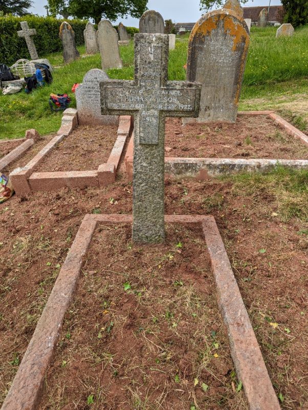 thomas wilson died october 22nd 1922 aged 91